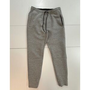 American Eagle Mens Gray Fleece Jogger Sweatpants AE Logo Small S (60)